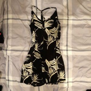 OBEY women’s black floral dress XS